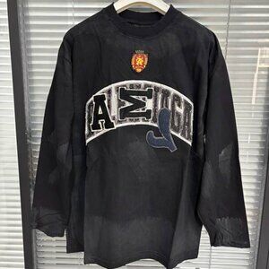 Balenciaga black long-sleeved T-shirt